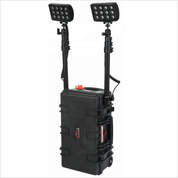 Tour d'éclairage led 72W de chantier rechargeable - Eclairage de chantier  pro et projecteur led